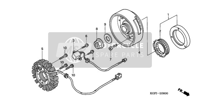 Honda NES150 2004 Générateur pour un 2004 Honda NES150